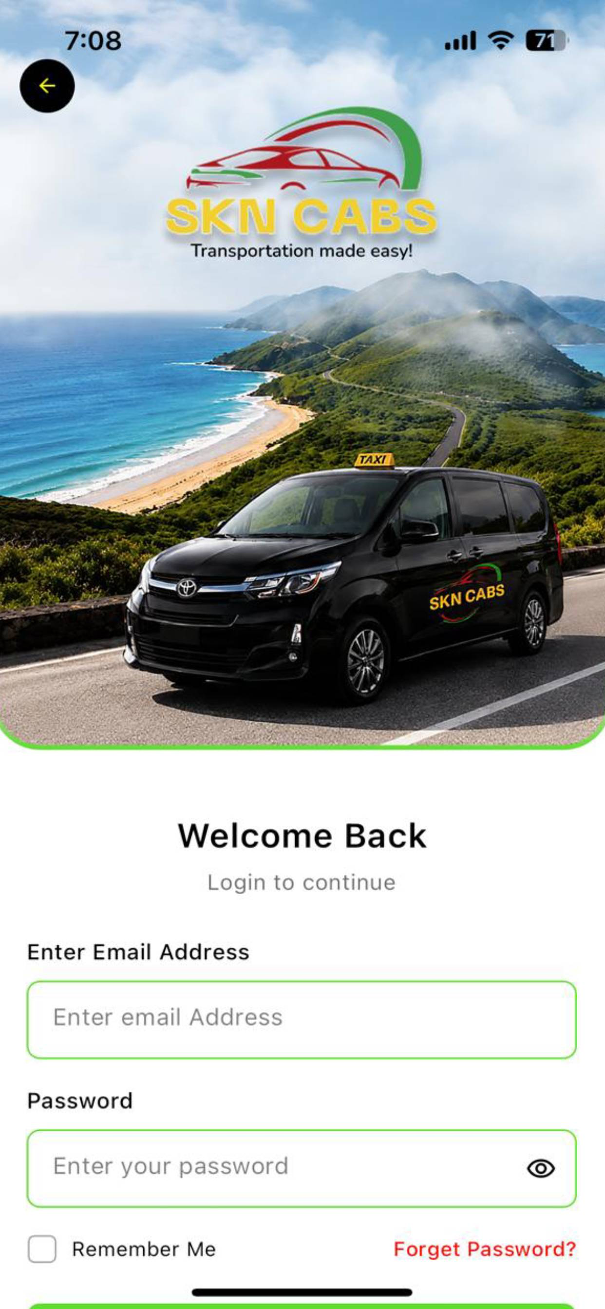 SKNCabs screenshot 2