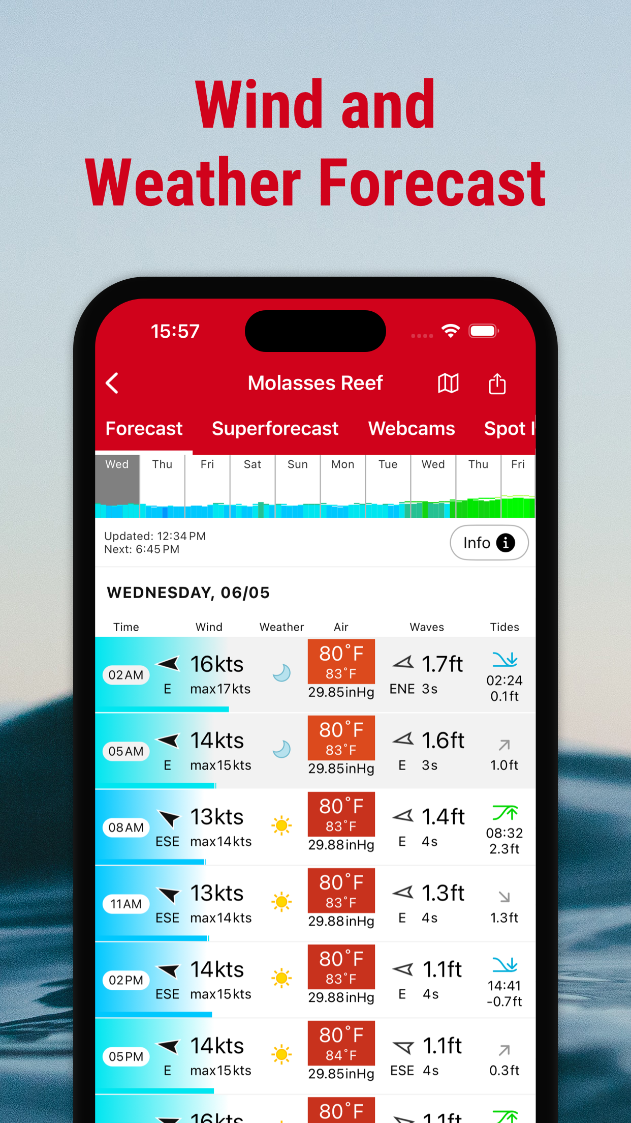 Windfinder: Wind & Weather map screenshot 3