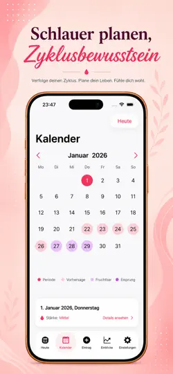 Screenshot von Menstruationskalender & Zyklus auf dem iPhone 4