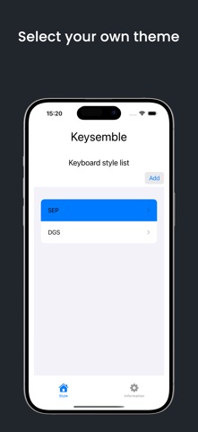 Keysemble iPhone screenshot