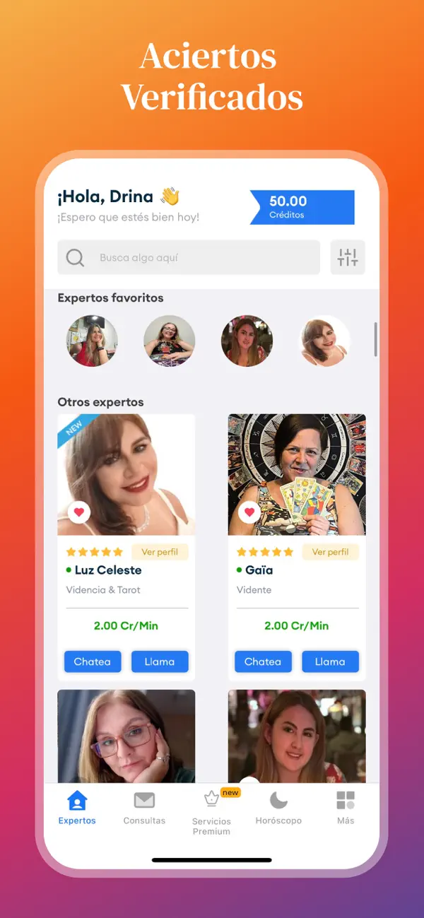 Screenshot #2 pour Mi Vidente: Psíquicos Reales