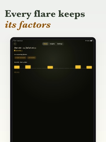 Emberlog: Symptom Tracker iPad screenshot