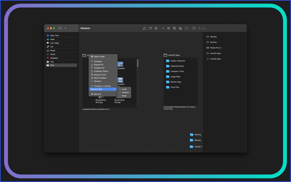 #3. Sidedesk (macOS) 由: Ebey Tech LLC