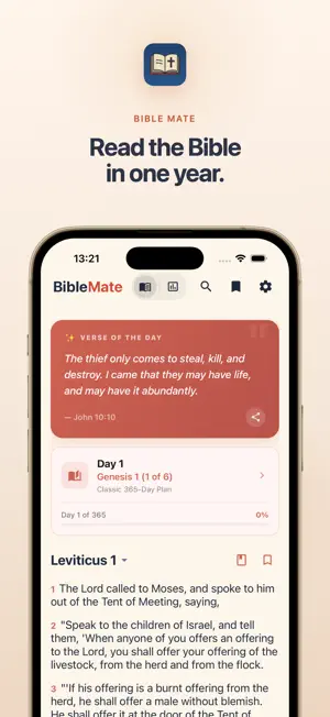 Bible in a Year: Daily Reading screenshot 1