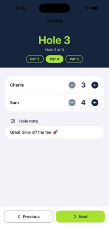 Junior Golf Counter Screenshot 2 of 3