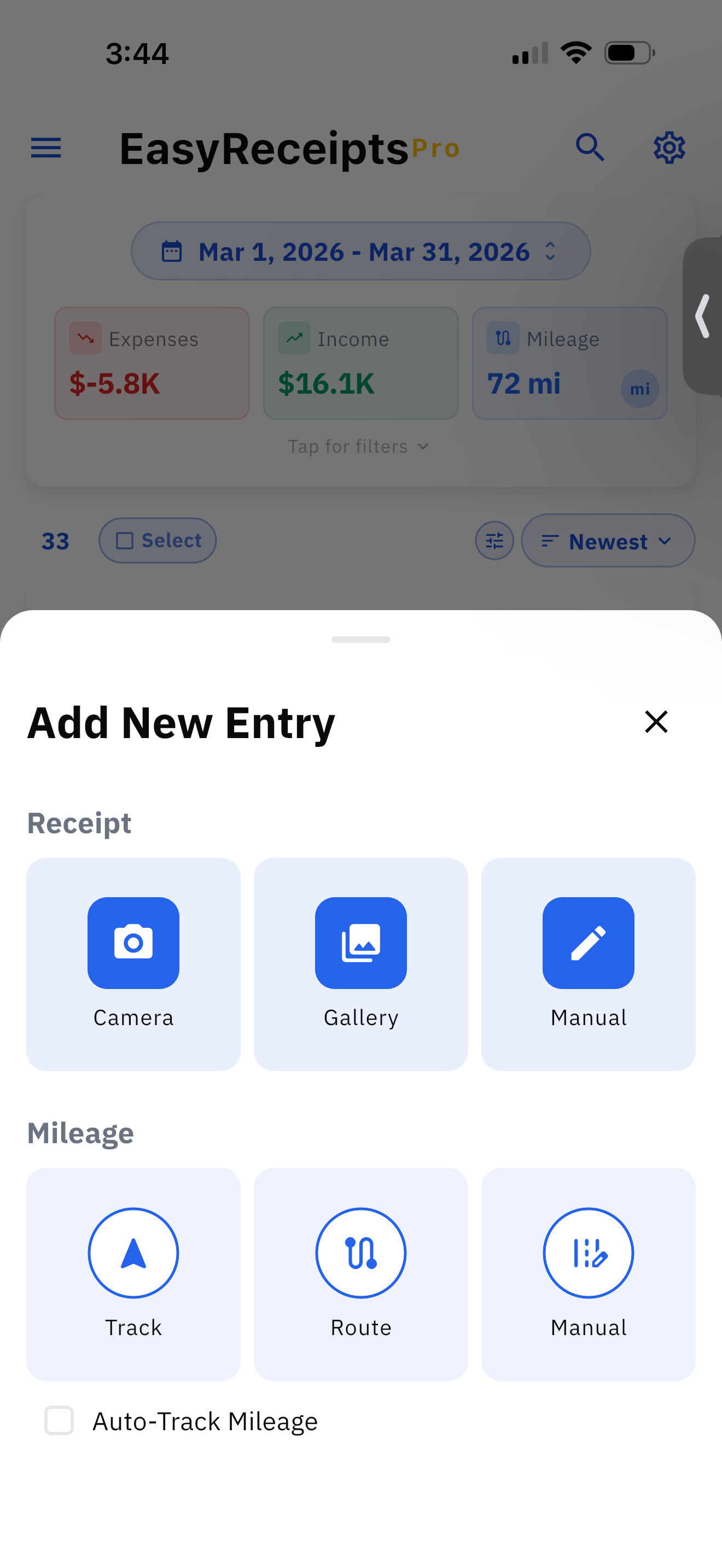 EasyReceipts: Receipts+Mileage screenshot 3