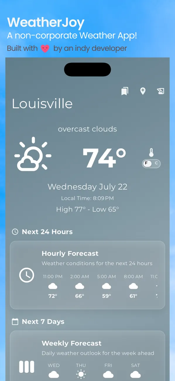 Screenshot #3 pour WeatherJoy