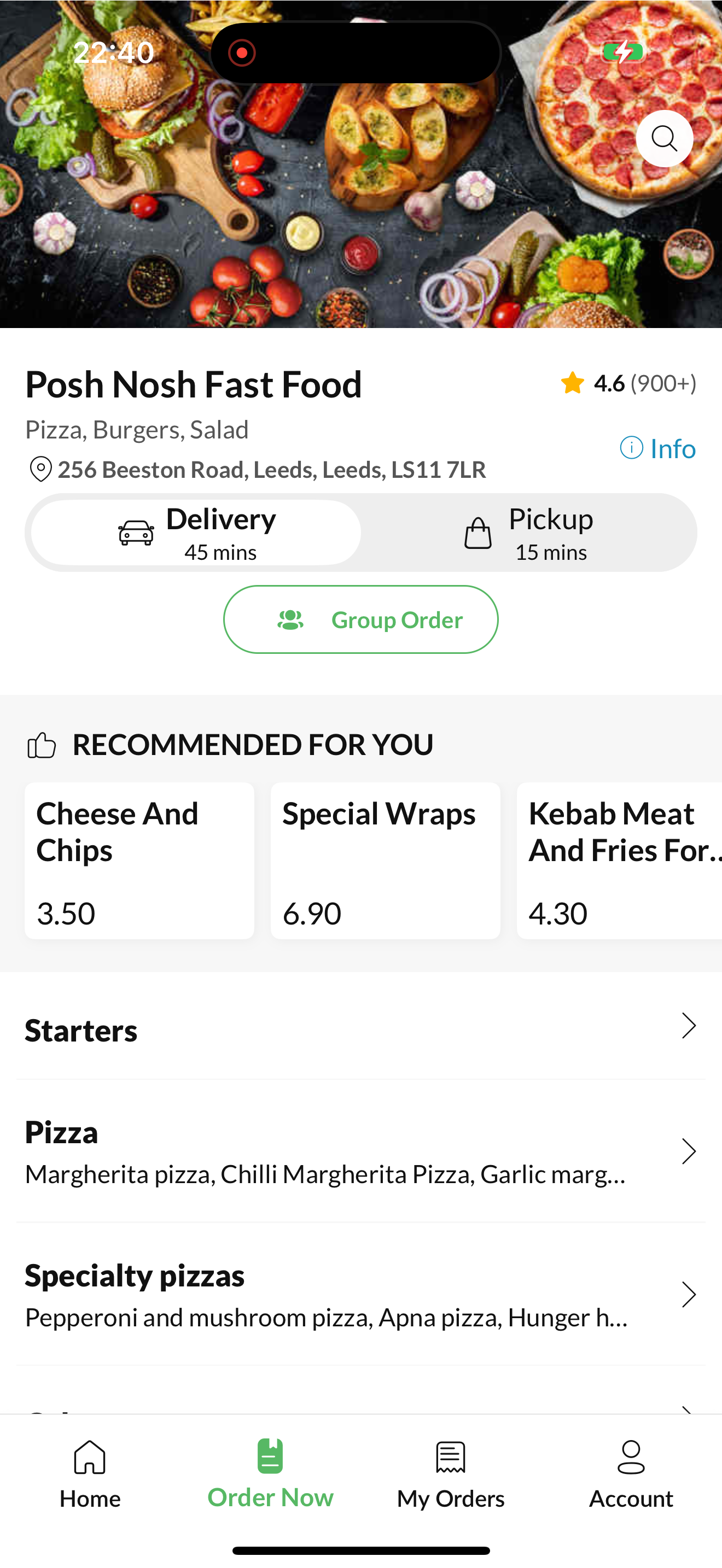 Posh Nosh Fast Food