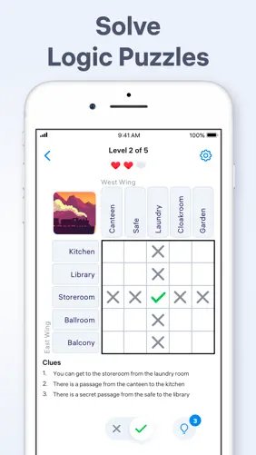 Logic Puzzles - Clue Game screenshot 2