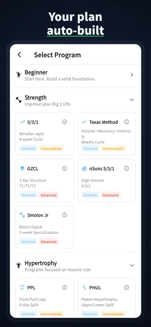GymRec - Workouts & Plans screenshot 1