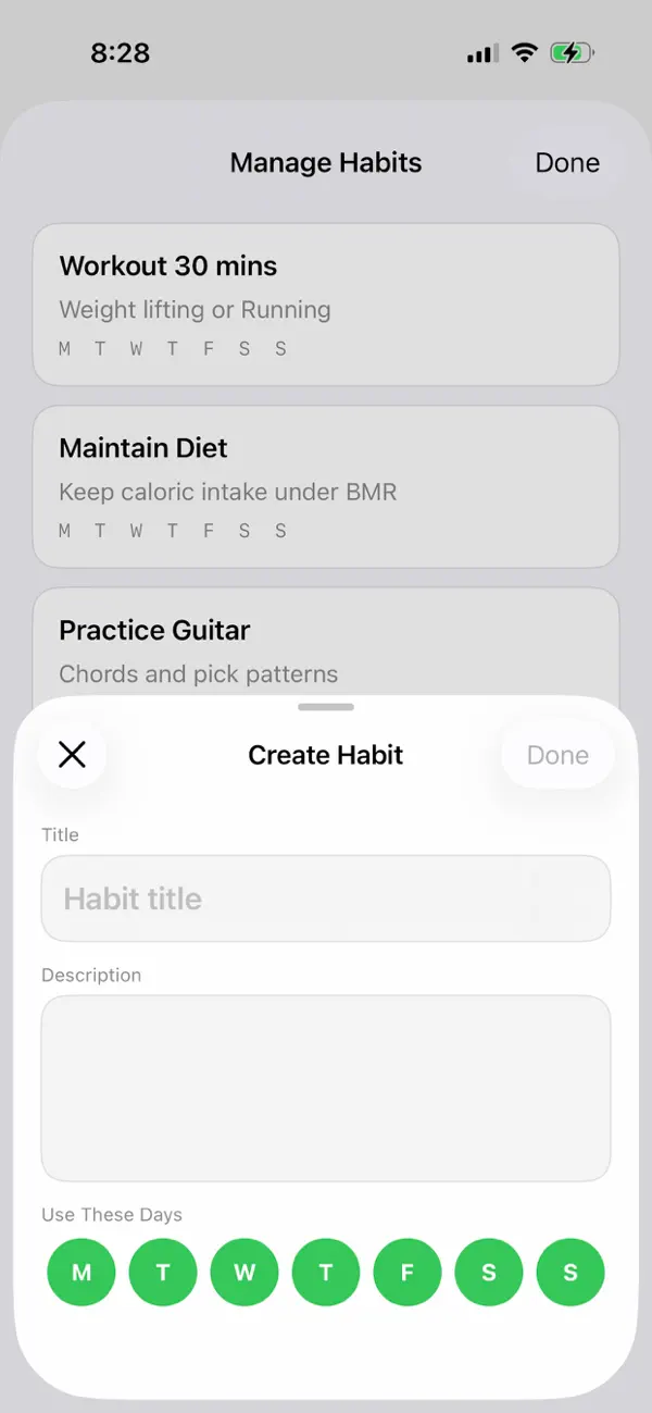 #2. Dayforge - Habit Tracker (iOS) By: Fishington Studios