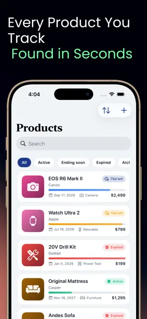 Warranty Tracker: ShieldLog screenshot 2