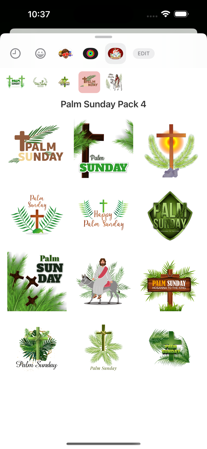 Palm Sunday Stickers