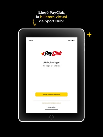 PayClub by SportClub iPad screenshot 1