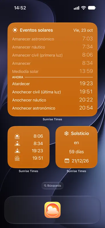 Amanecer Puesta del sol Hora screenshot 9 of 10
