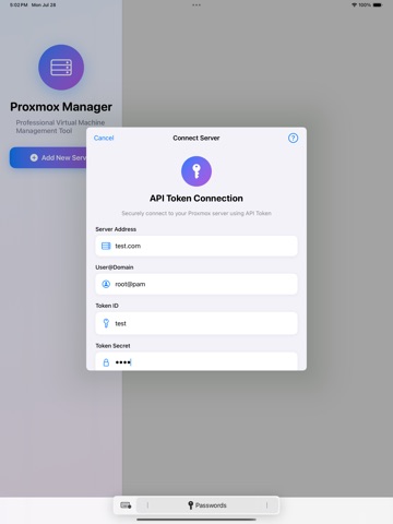 PVE Manager ipad screenshot 4