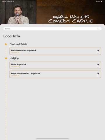 Mark Ridley's Comedy Castle iPad screenshot