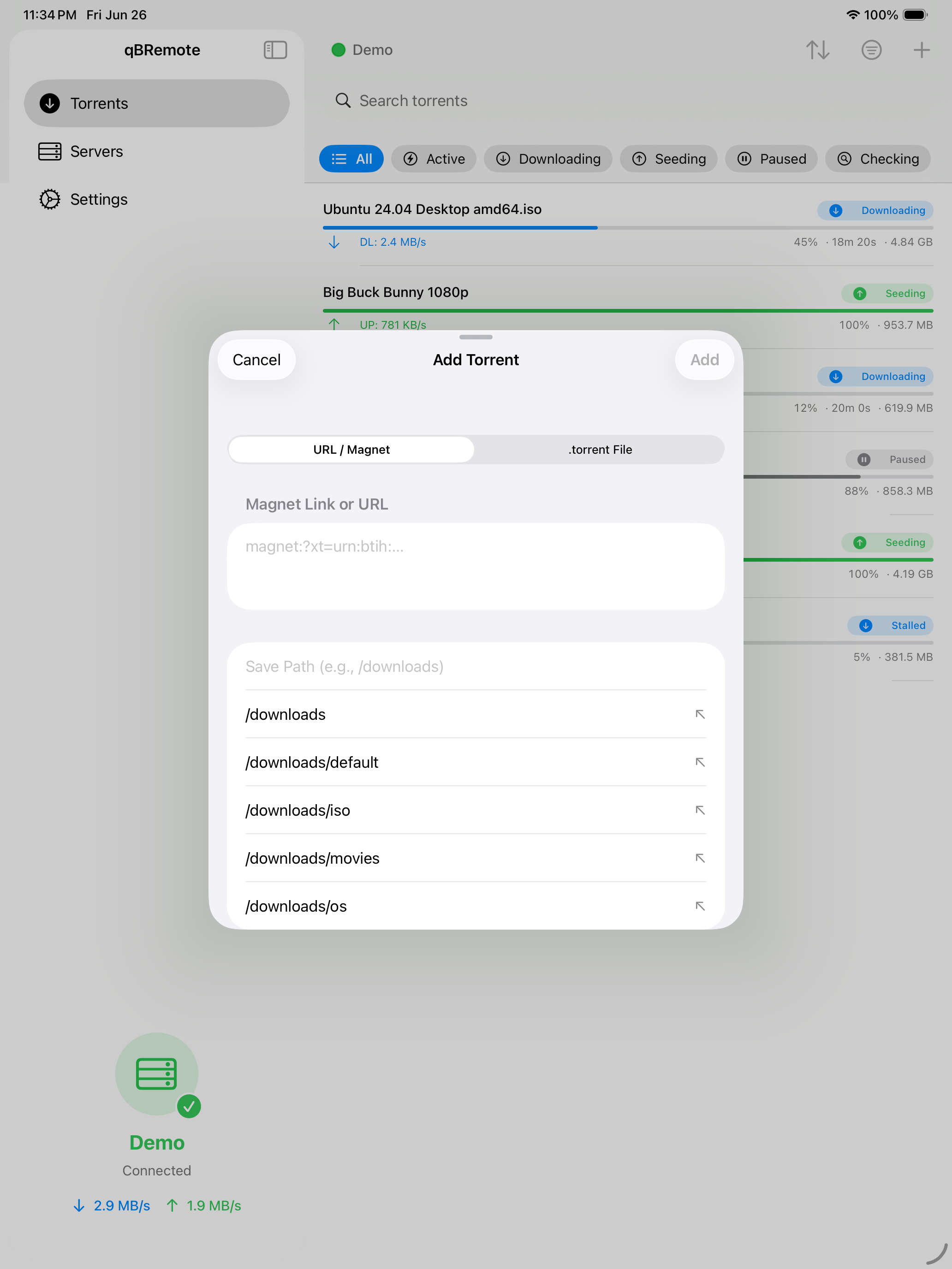 Simple qBittorrent Remote screenshot 9
