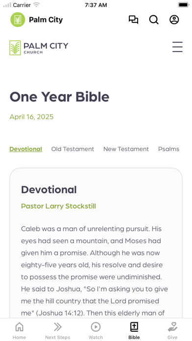 Palm City Church iPhone screenshot 4 - Education app