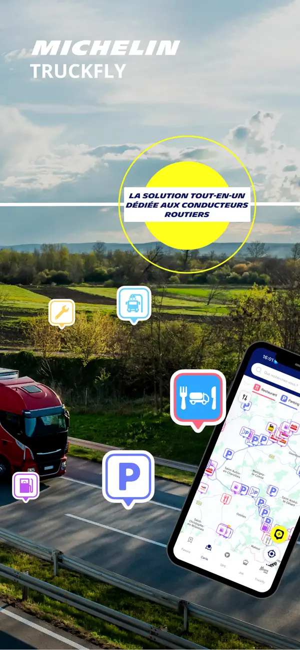 Screenshot #1 pour MICHELIN Truckfly - GPS