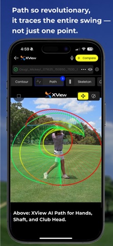XView AI: Golf Swing Analysis iPhone screenshot