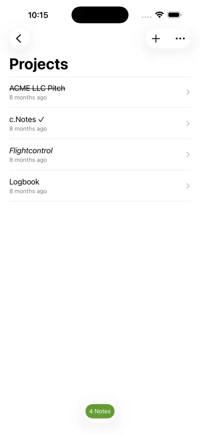 c.Notes screenshot 2