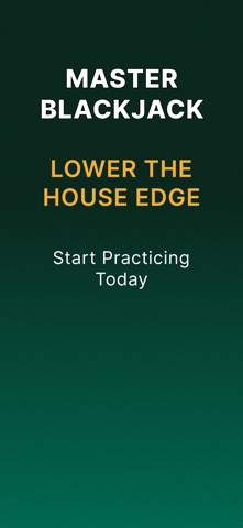 Blackjack Strategy + Trainer iPhone screenshot