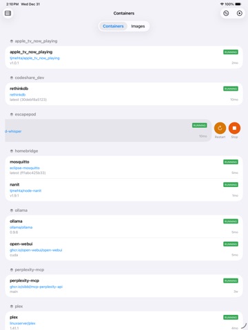 Dockerman: Docker Client ipad screenshot 4