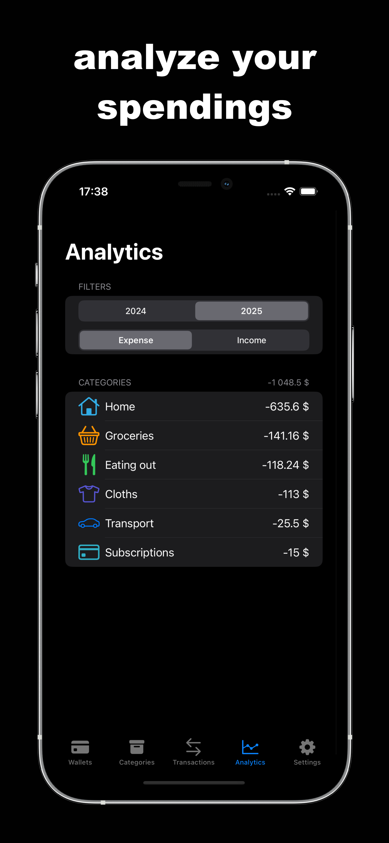xpenses: spending tracker