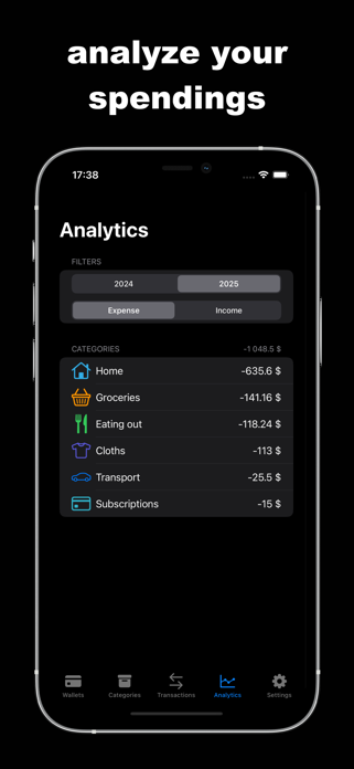 xpenses: spending tracker Screenshot 3 of 4