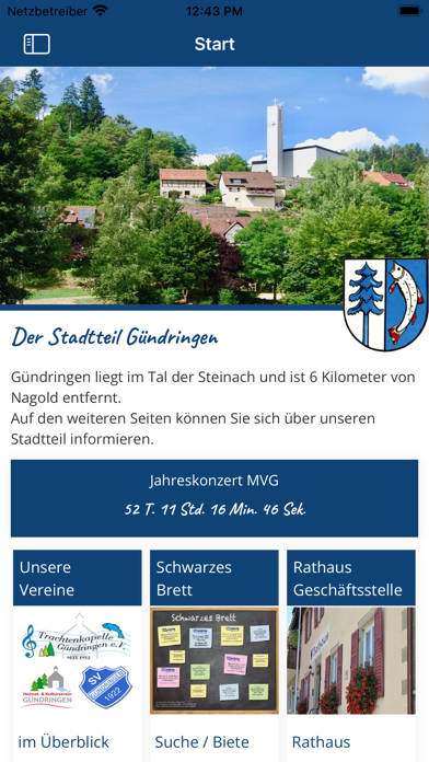 Gündringen-App Screenshot