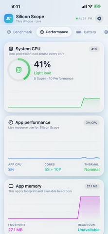Silicon Scope iPhone screenshot