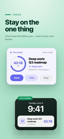 Leeway: Time Budget Planner iPhone screenshot
