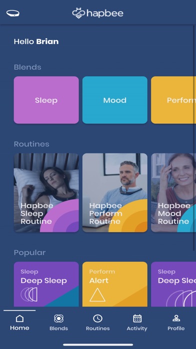 Screenshot #1 pour Hapbee Sleep & Health Wearable
