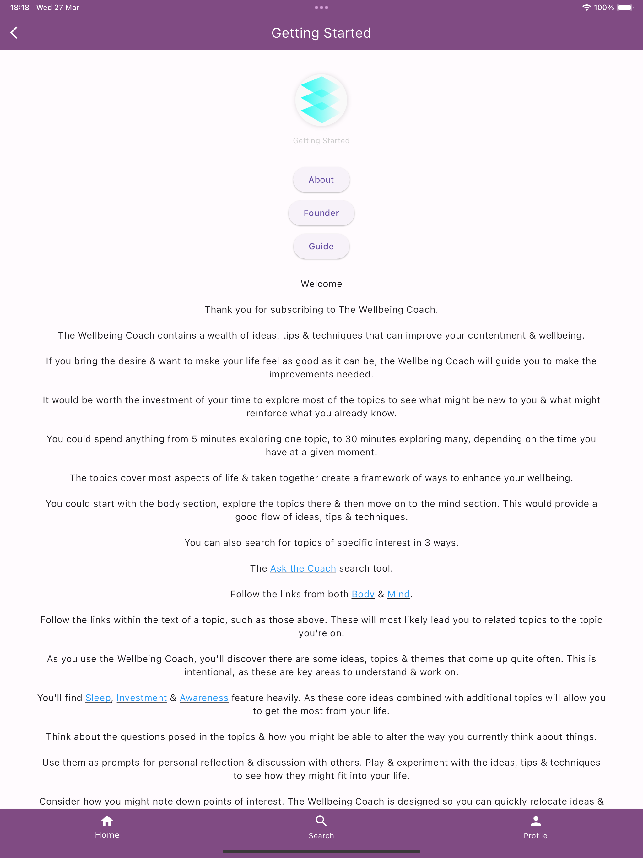 NST Wellbeing Coach App screenshot 12