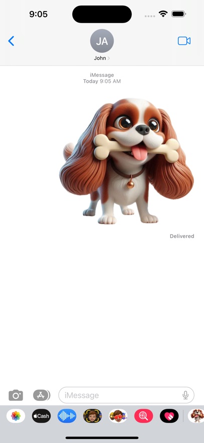 King Charles Treat Stickers