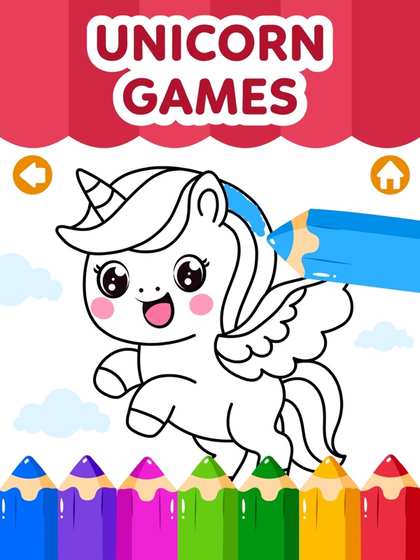 Unicorn Coloring Club Games 2+ screenshot 11