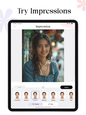 AI Face Editor - FacePea iPad screenshot