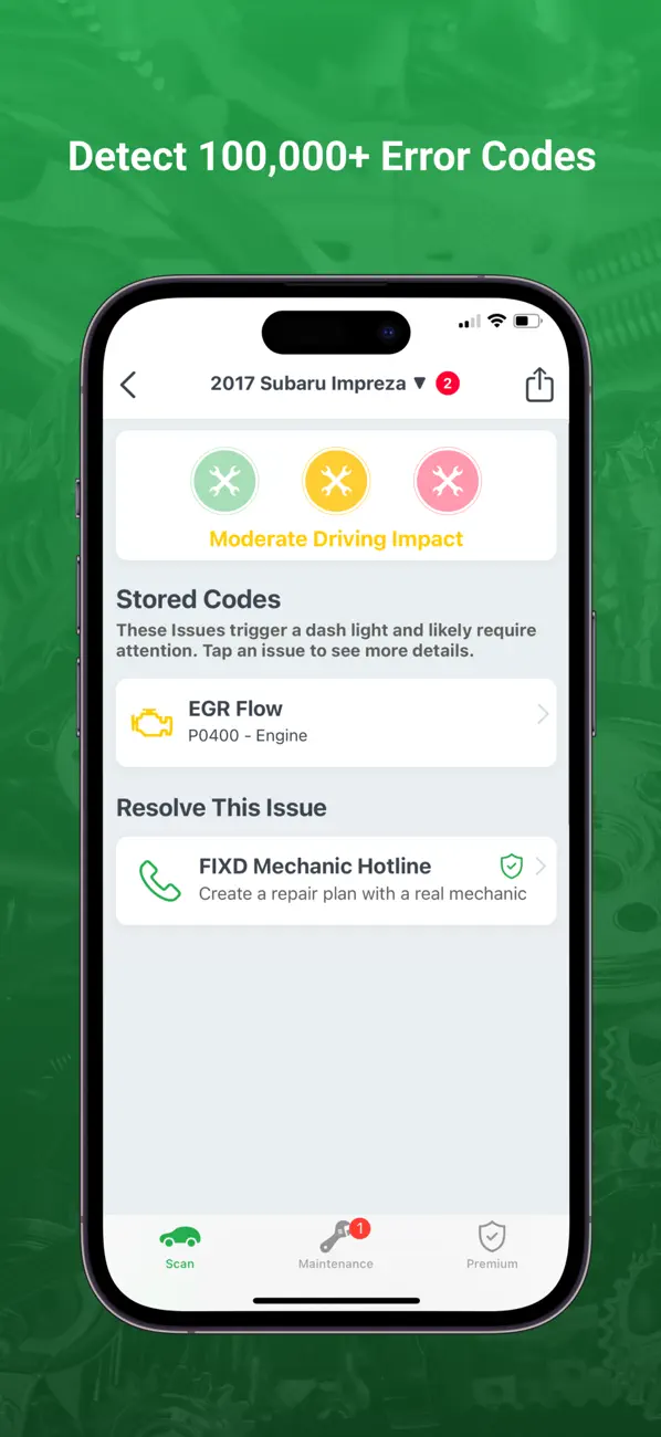 #2. FIXD OBD2 Scanner (iOS) De: FIXD Automotive Inc