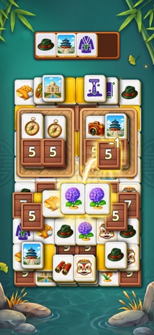 麻雀ゲーム：3Dタイルパズルをプレイしよう のスクリーンショット