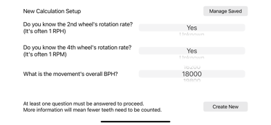 Watch Gear Calculator Screenshot 2 of 3