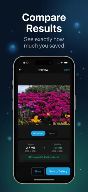 Optima - Photo Video Compress screenshot 3
