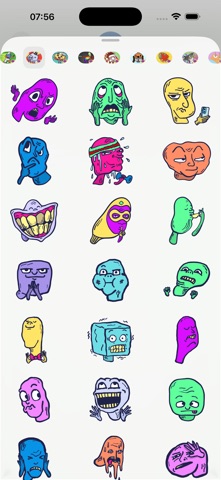 Bizarre Face Stickers Screenshot 3 of 3