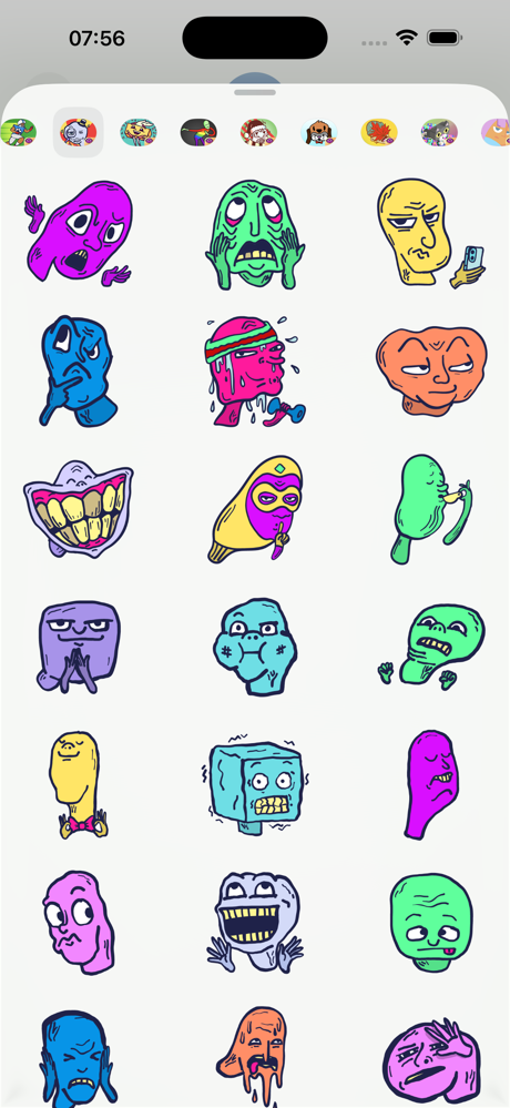 Bizarre Face Stickers screenshot 3