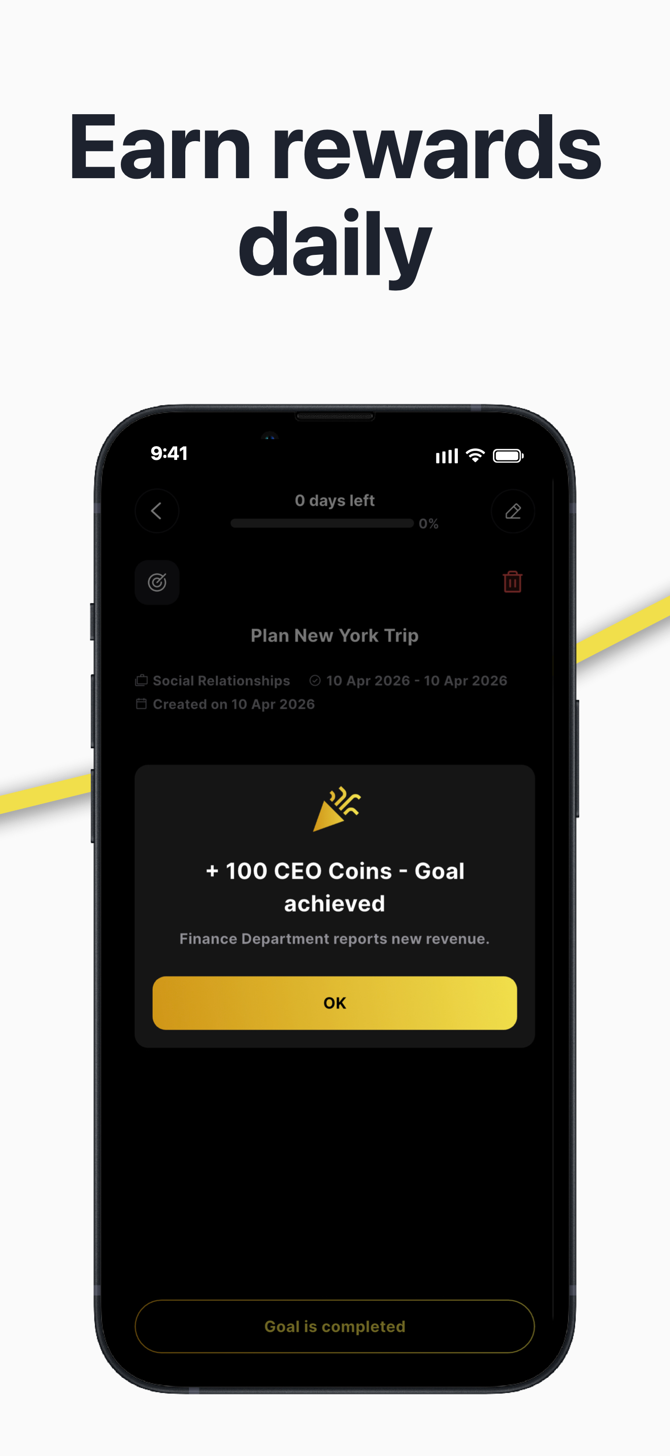 OneCEO: Habit & Goal Tracker