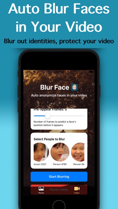 Auto Blur Faces: Photo & Video Screenshot