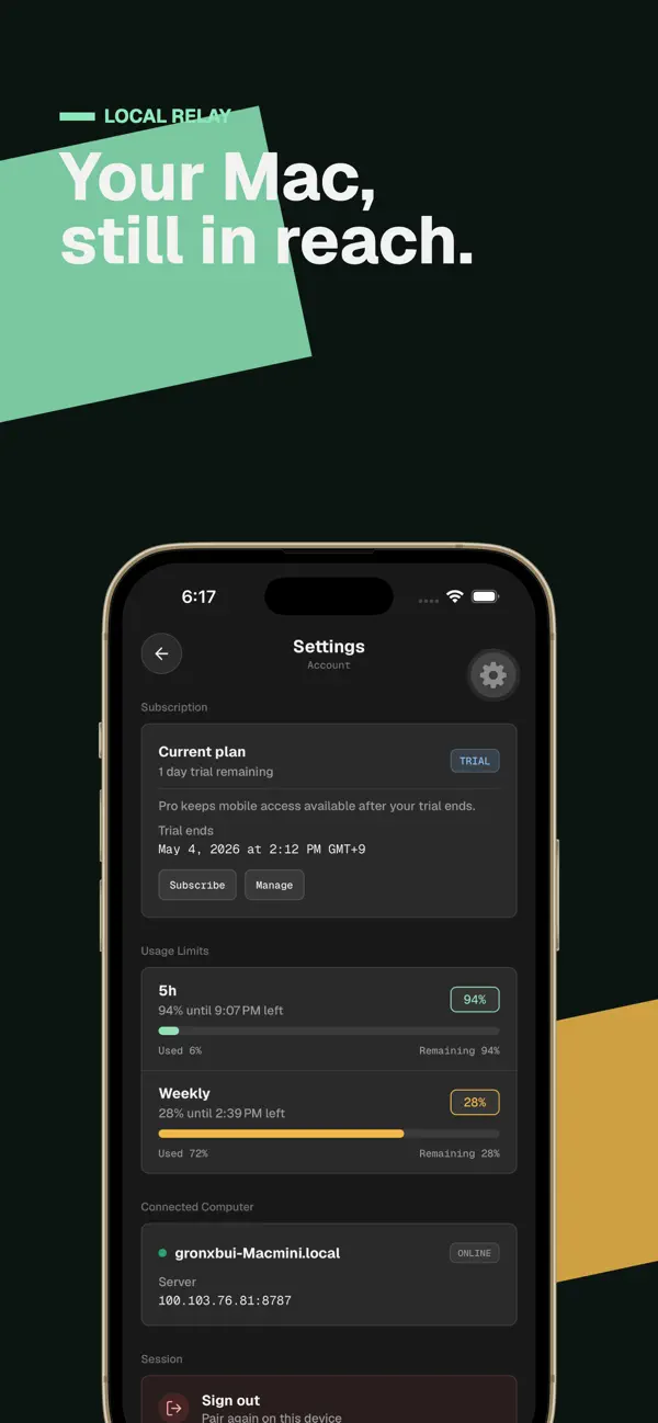 #2. Codex Relay (iOS) De: Kang Sungyu