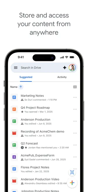 Google Drive iPhone screenshot 1