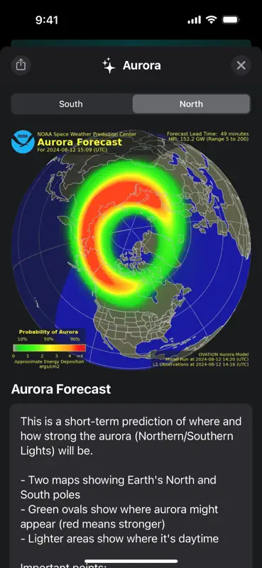 Solar Weather - Space Forecast screenshot 9 of 10