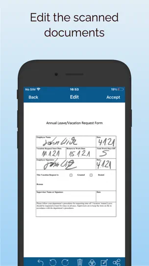Captura de pantalla de ScanBox – PDF Scanner & OCR en iPhone 5